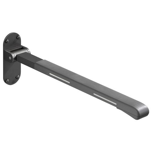 Safety Anti-Fall Toilet Seat Handrail for Elderly and Disabled, Bathroom Commode Rising Support Handrail, Accessible Foldable