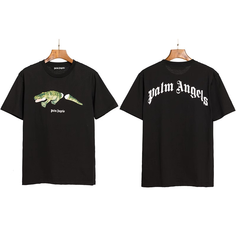 PALM半袖の正しいバージョン パームエンジェルス ヘッドレスベア エンジェルス バタフライプリント Tシャツ テディベア 半袖|undefined