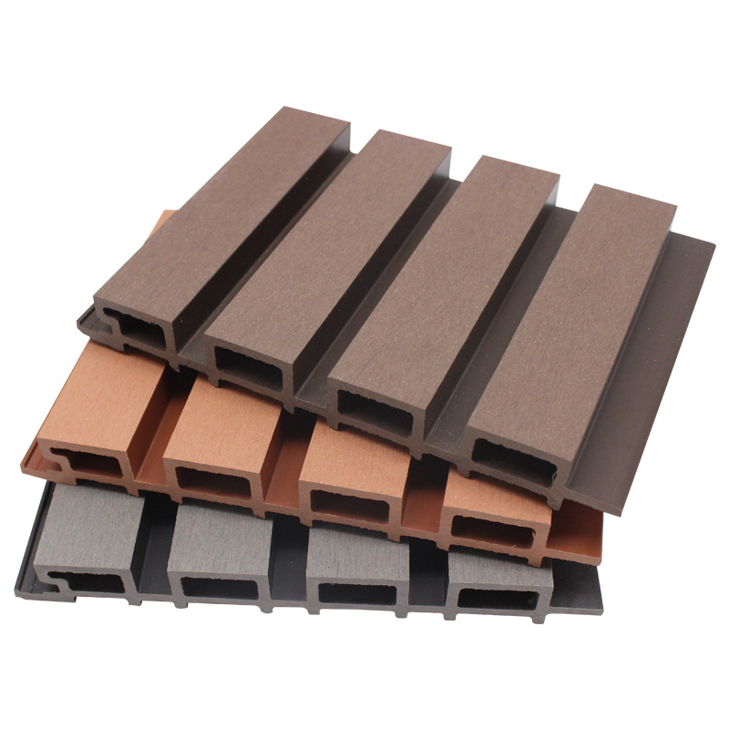 Panel de Pared Exterior WPC de Madera y Plástico Anticorrosivo y A Prueba de Humedad para Jardín