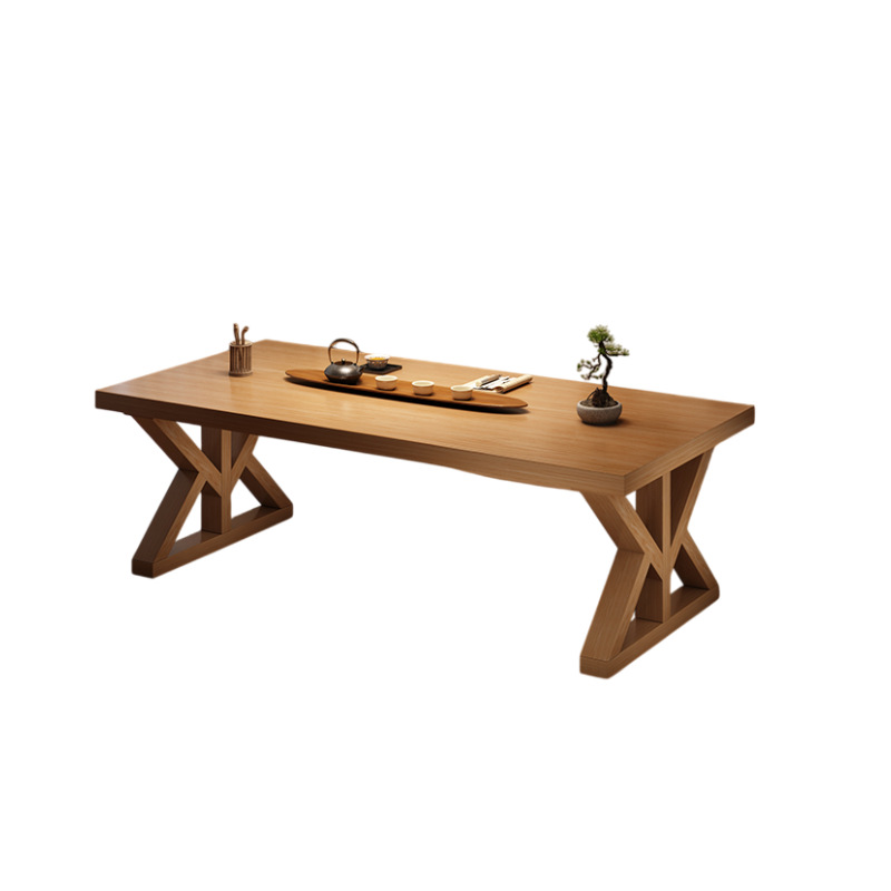 Nueva combinación de mesas y sillas de té de madera maciza de estilo chino Sala de estar Sala de estar casa de té Oficina de mesa de té recepción Mesa de té Sala de estar Mesa de té