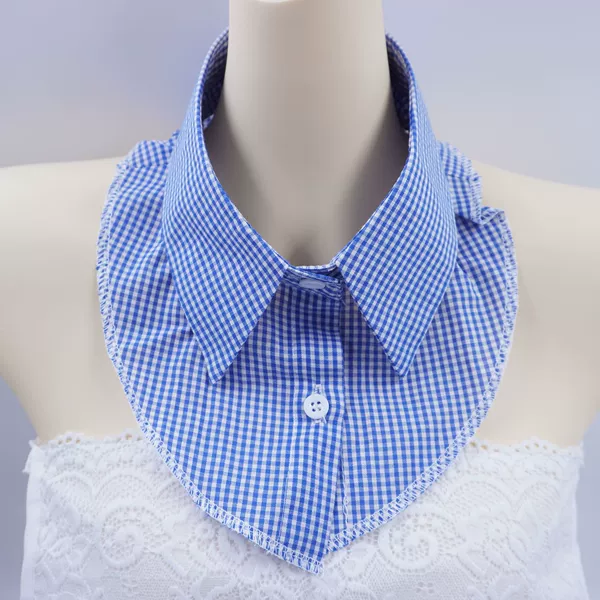 Blue square collar