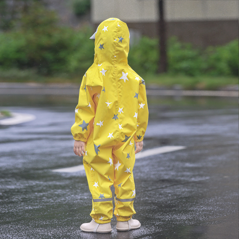 Kuling 子供用ワンピースレインコート幼稚園特別な男の子と女の子の屋外新しいスーツ全身保護|undefined