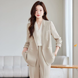 职业女裤套装;小西装;女式衬衫