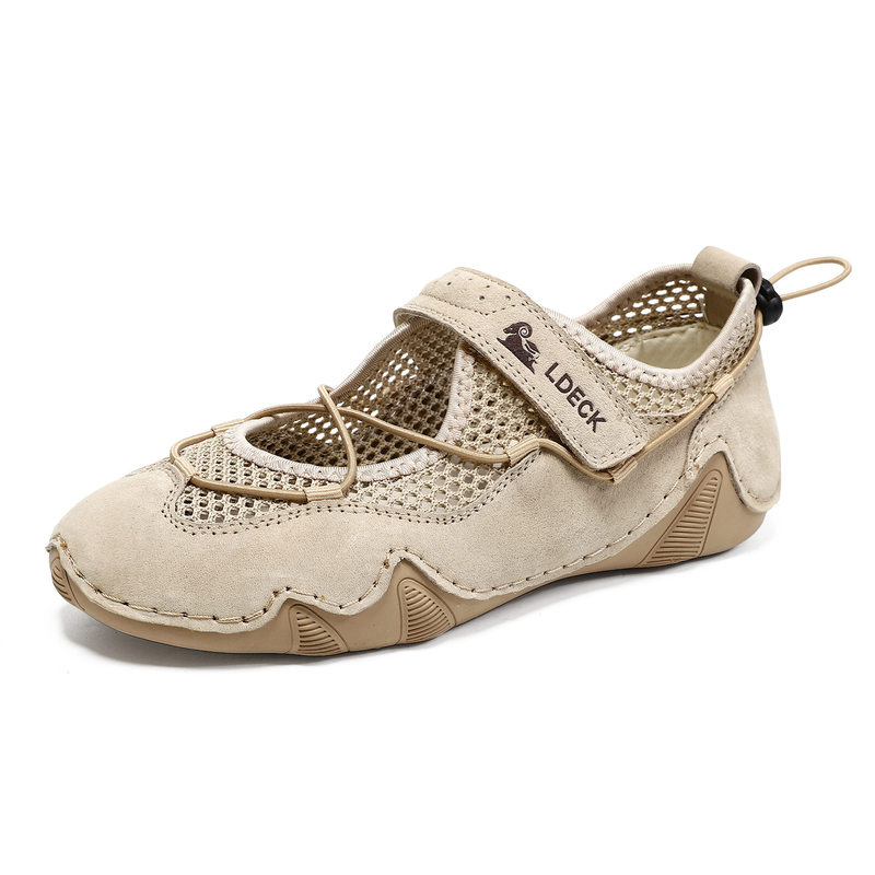 Giày thể thao unisex cỡ lớn, giày sneaker lưới thoáng khí mùa hè, đế bằng — 5816 Xanh cát, 5816 màu cát