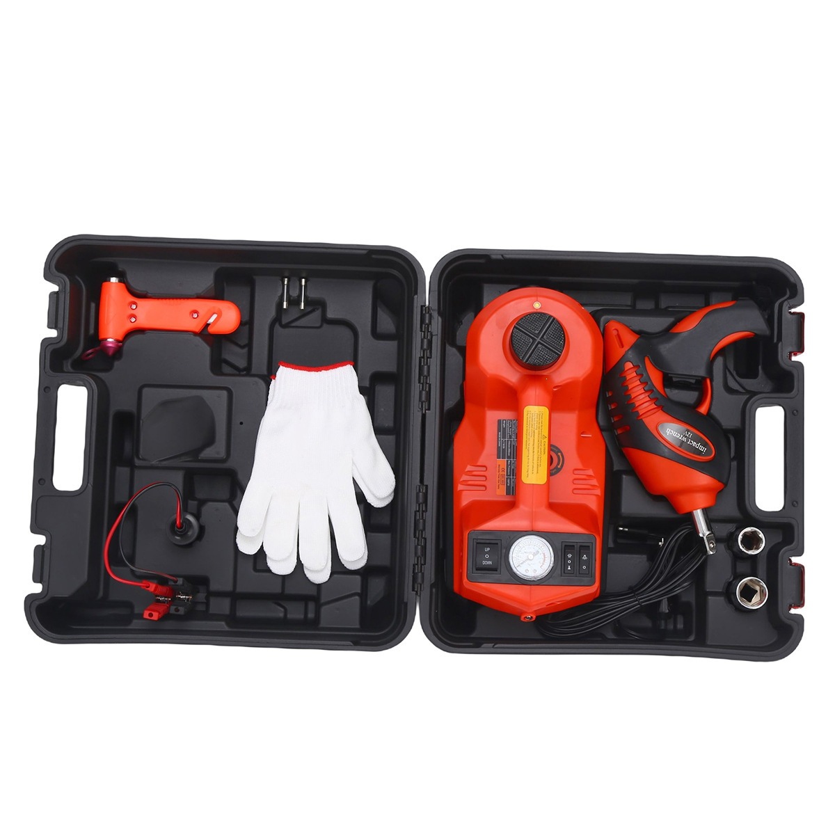 0kg Electric 5T multi-functional car jack 12V vehicle-mounted hydraulic jack universal set for off-road tire changes