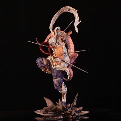 火影忍者gk铁幕 八尾 奇拉比 卡卡西雷切共鸣第五款 手办带土动漫