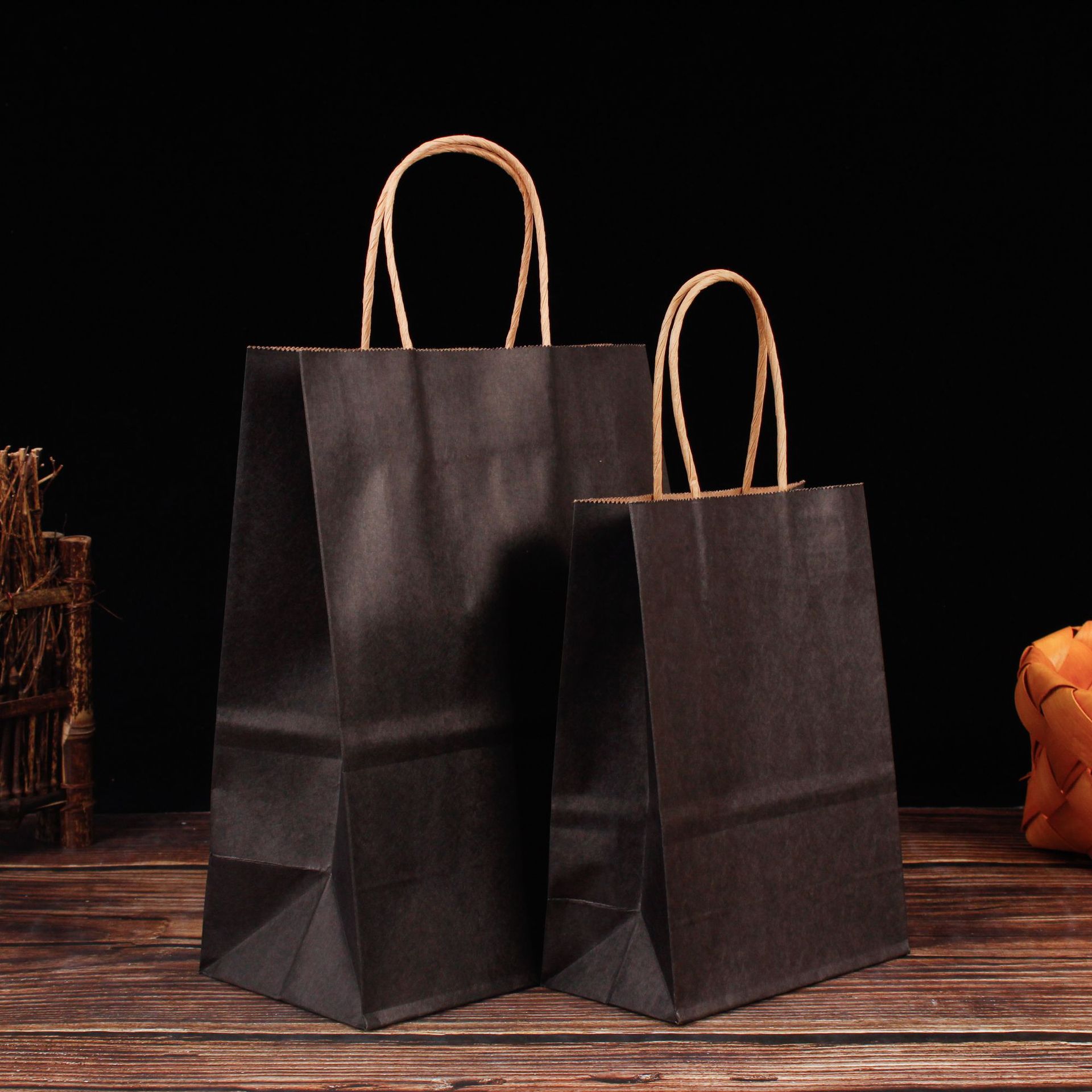 手提袋现货服装购物袋外卖纸袋烘培袋打包袋节日礼物袋礼品牛皮袋