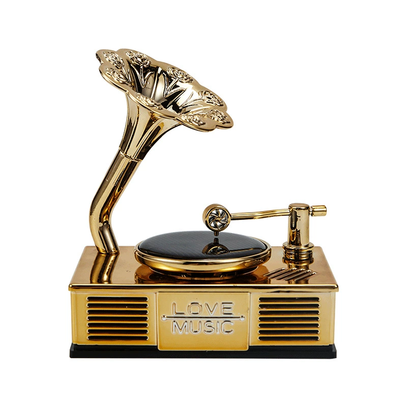 Автомобильная музыкальная шкатулка парфюм автомобильный патефон держатель для духов автомобиль Ретро ароматерапия интерьер автомобиля украшения для ароматов