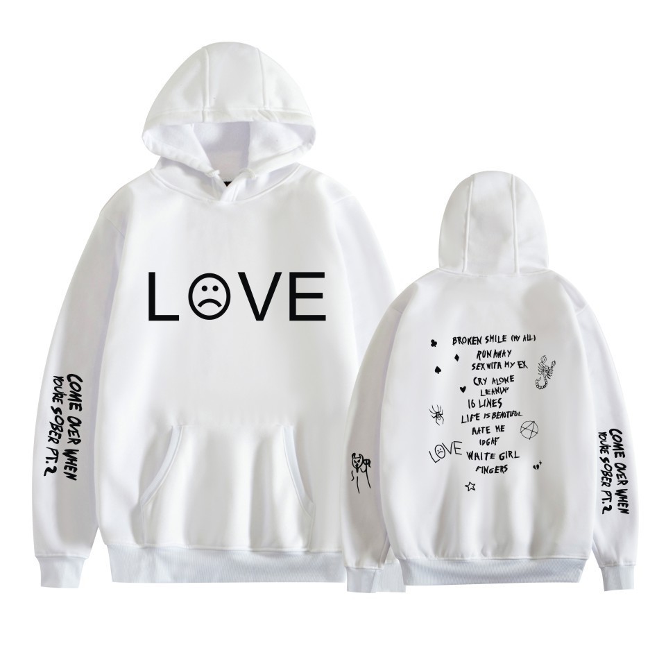 Tendencias europeas y americanas Li street con capucha suéter de cuello redondo con capucha suéter de pareja de otoño e invierno suelto casual