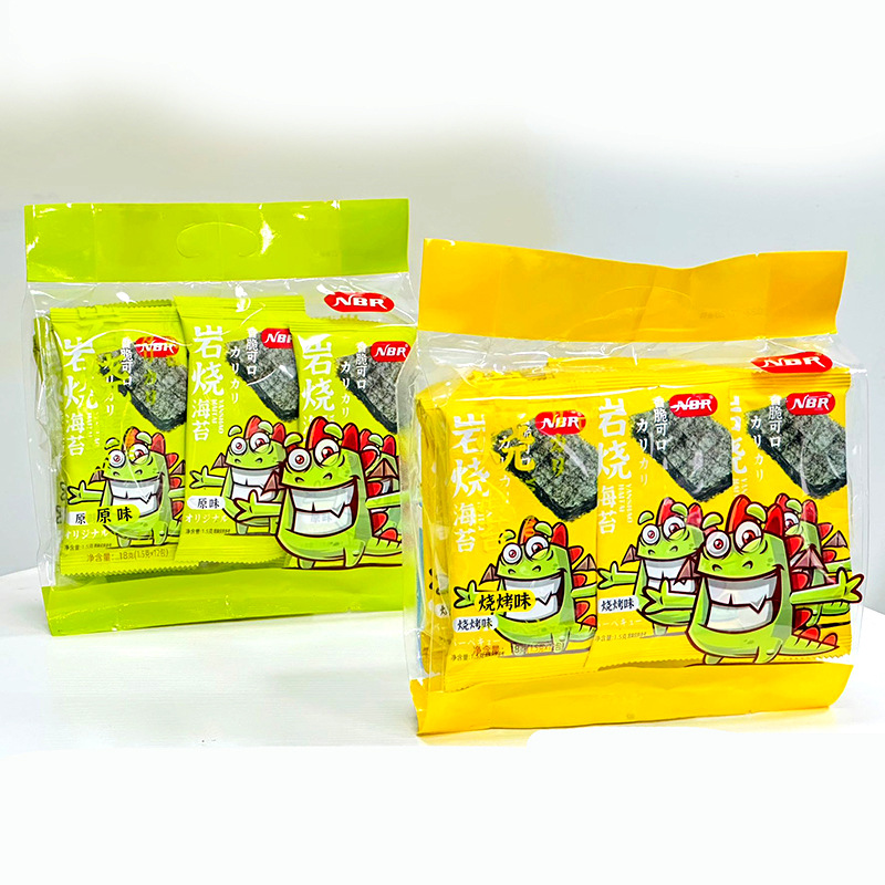 Star NBR Seaweed Sheets Original Grilled Flavor Individual Small Packaging 18g Bagged Snack Food Laver