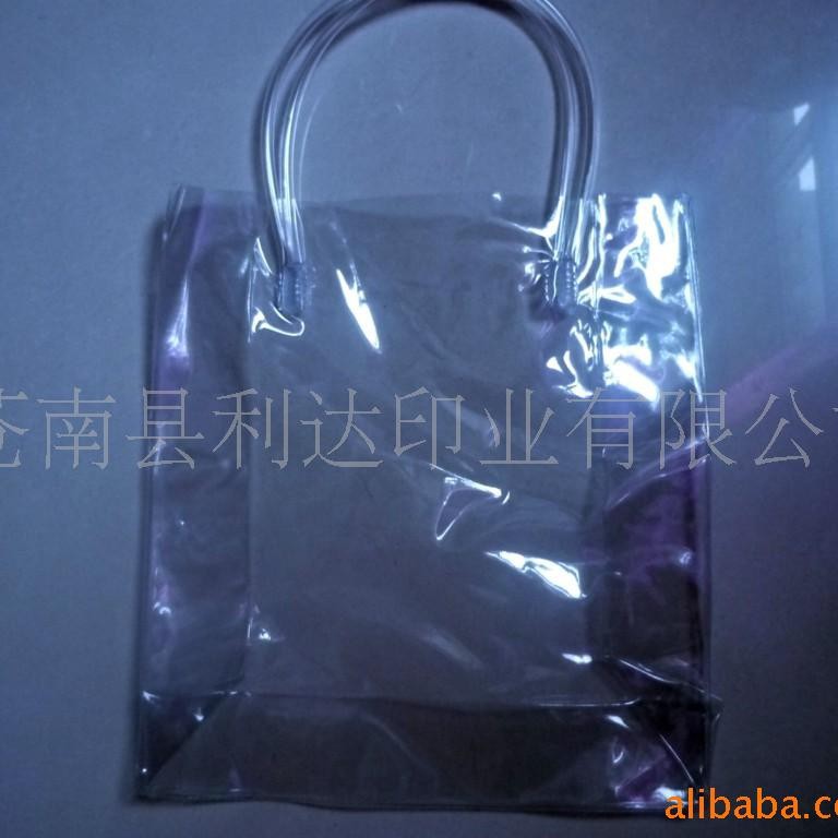 厂家值供透明PVC手提袋PVC礼品手提袋