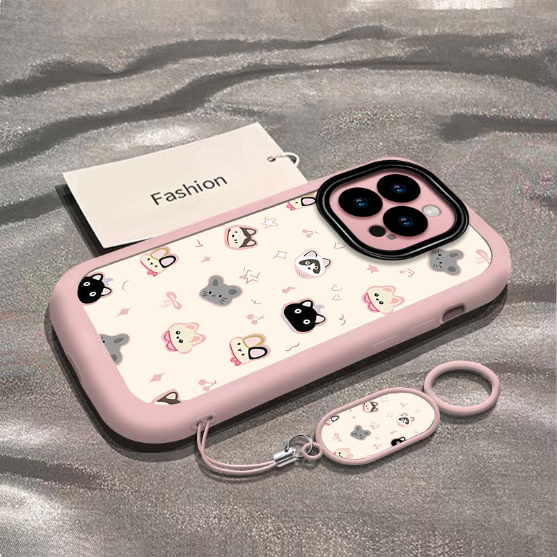 Cute Animal Head Design Suitable for iPhone 17 Pro Max, New Model 15, Apple 14 Plus Phone Case, 13 Premium