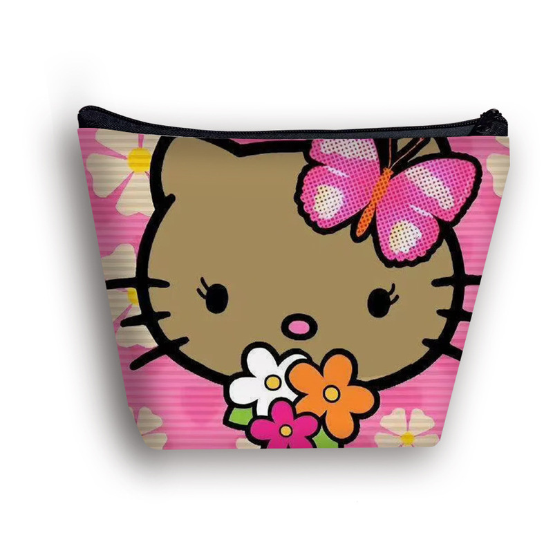 黑皮HelloKitty化妆包印花儿童洗漱包旅行女生简约收纳包包包批发|undefined