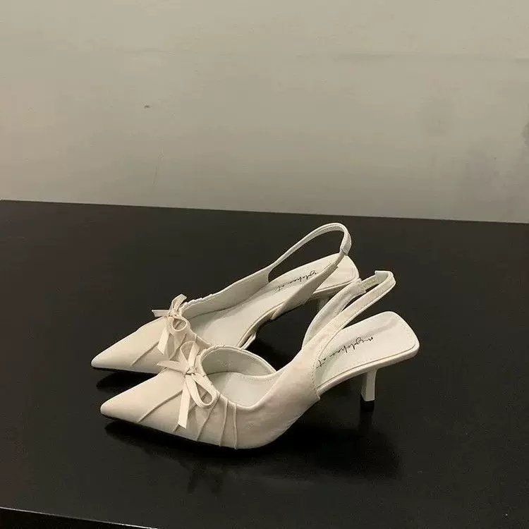 Cute sandals with bow, Korean style, Spring/Fall 2025 model