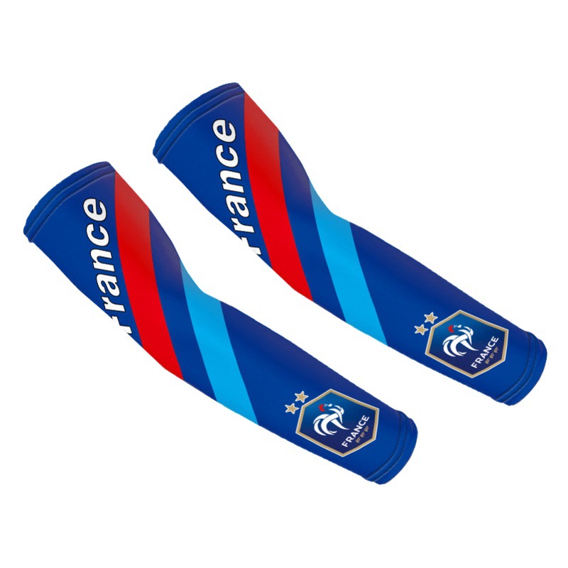 Football World Cup gift France Italy Summer Ice Silk sun protection oversleeve outdoor riding fitness tattoo flower arm
