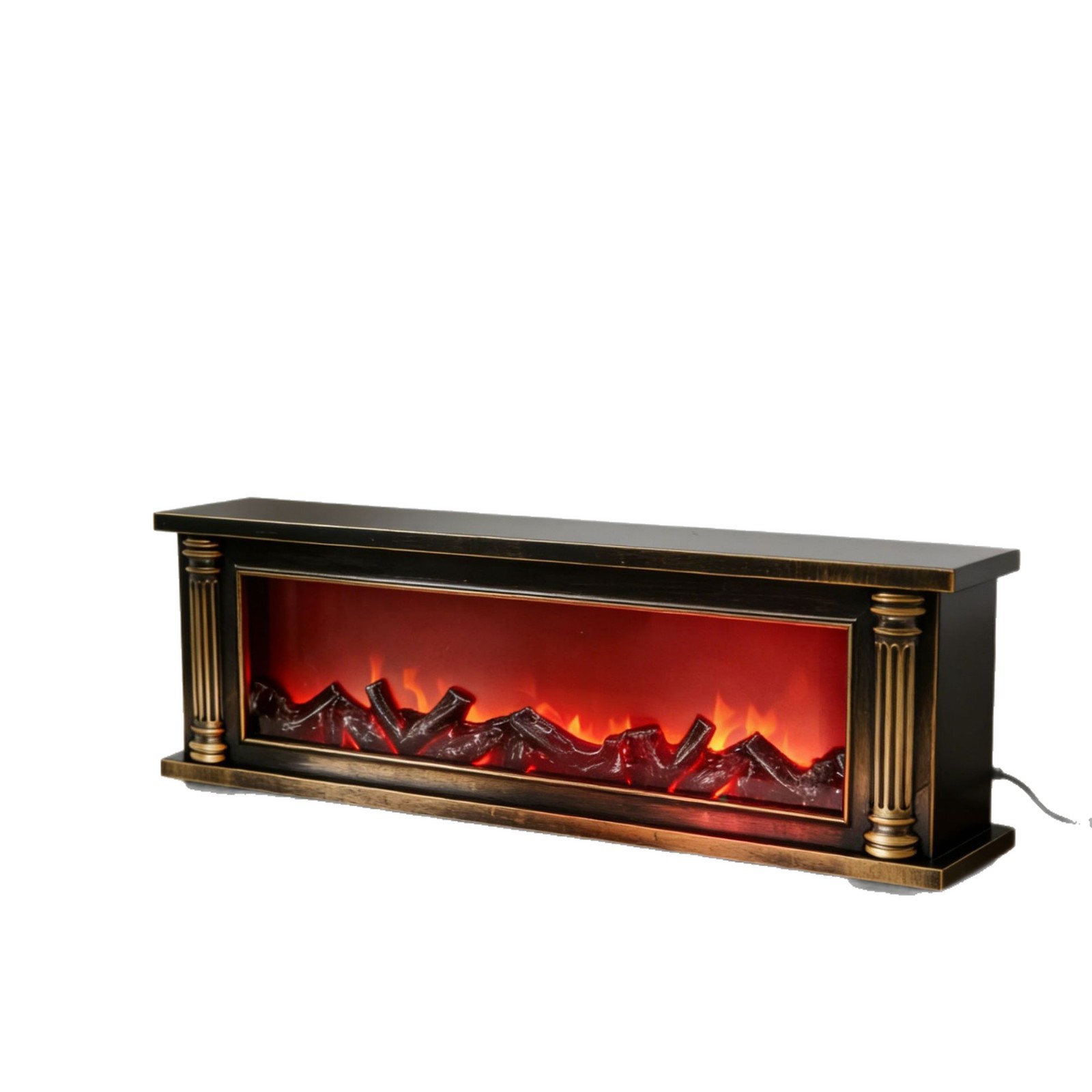 Transfronterizo LED simulado lámpara de llama chimenea lámpara de viento atmósfera decoración llama falsa atmósfera lámpara de noche lámpara chimenea