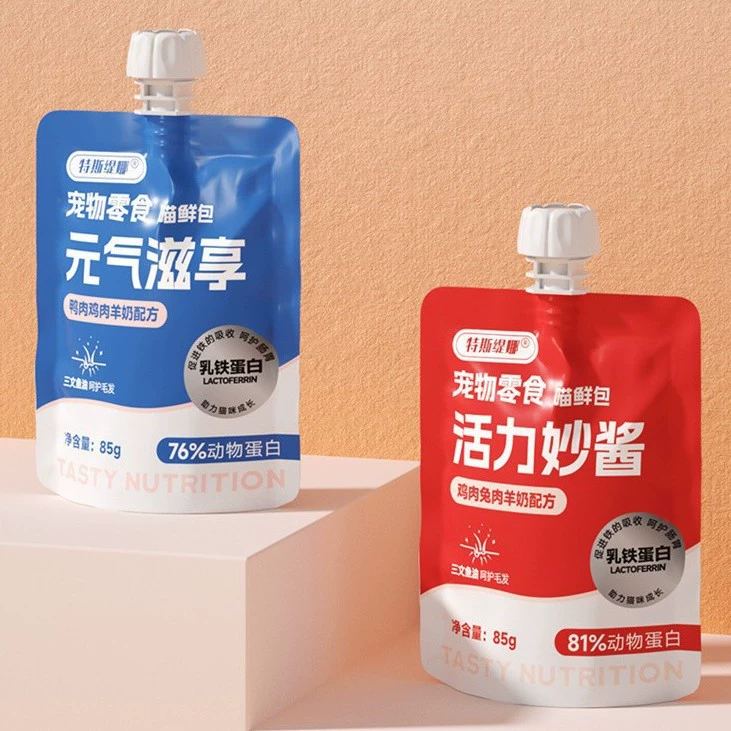 [Полная коробка] Tesitina Vitality Wonderful Sauce Meow Fresh Pack Vitality Enjoyment Meow Fresh Pack 85 г x 10 пакетов