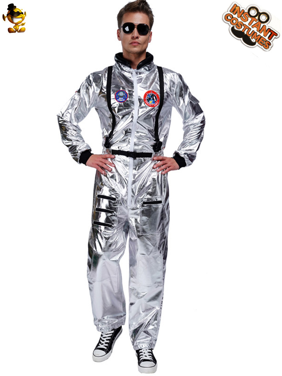 Pareja de hombres y mujeres adultos astronauta uniforme ventas transfronterizas ropa de Halloween astronauta ropa de fiesta lote