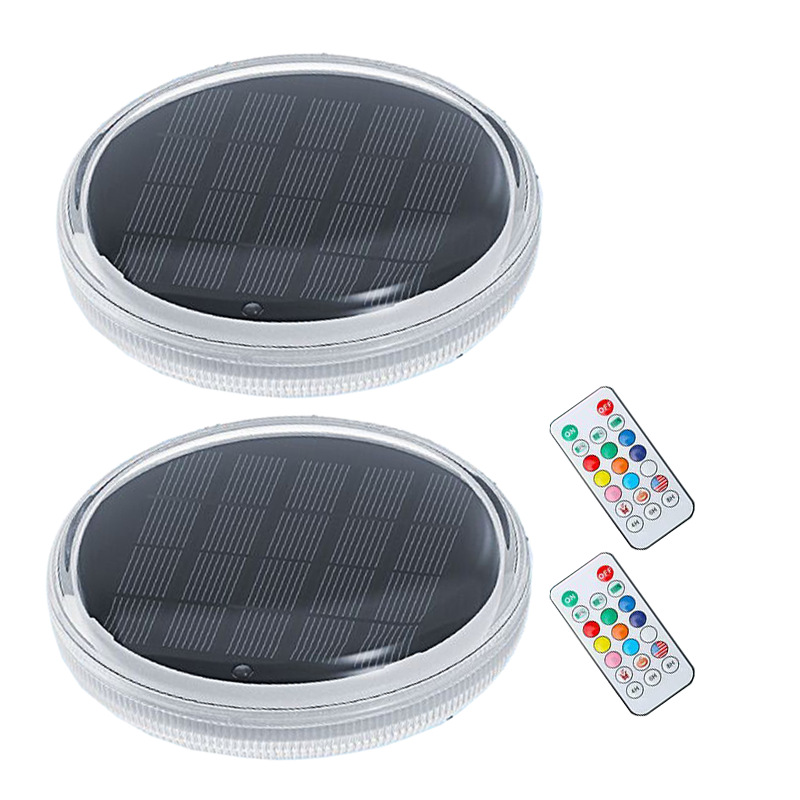 Luz Solar Flotante para Piscina, Impermeable IP67, Control Remoto, Cambio de Color RGB, para Jardín y Exterior