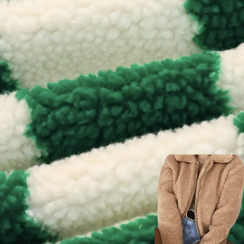 in stock single-sided lamb wool fabric size particle cashmere clothing shoe material flannel renewable lamb wool fabric