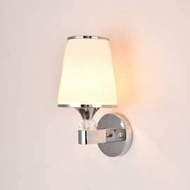 壁灯卧室床头灯现代简约带遥控银色北欧客厅防蚊虫密封led墙壁灯