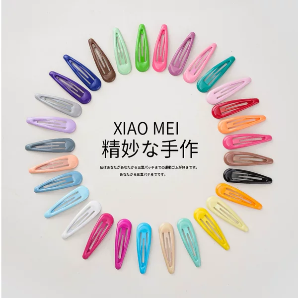 Hyun-a-a-star Korean drop clip baking varnish drop glue drop oil female BB clip headdress hairpin side clip hairpin wholesale