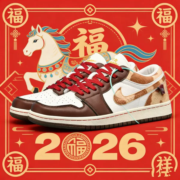 Authentic Putian AJ men's shoes, Year of the Horse limited edition DUNK sneakers, Air Force One General co-branded student sports trendy shoes