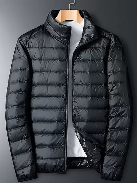 Light White Duck Down Jacket Men's Winter plus size Loose Youth Short Outdoor Sports Stand Collar Warm Jacket