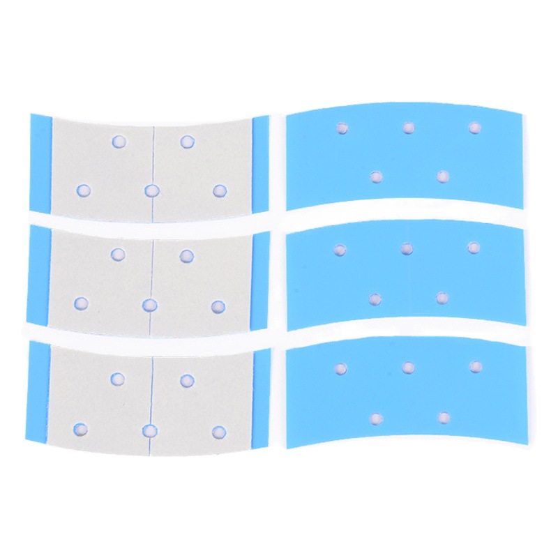Factory wholesale wig film perforated breathable double-sided tape long blue film waterproof sweat-proof durable blue glue