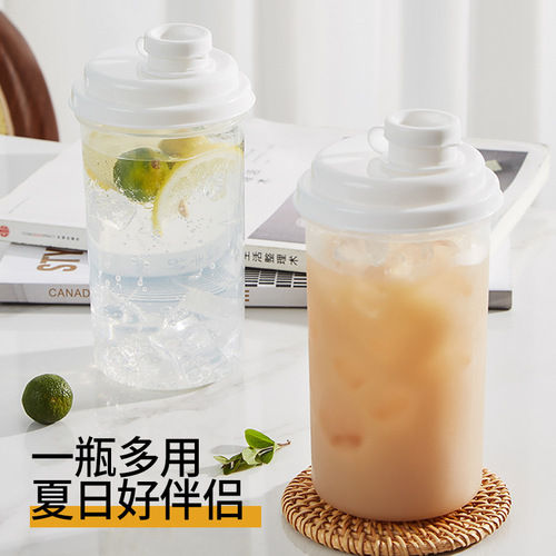 Household cold brew water cup refrigerator refrigerated cold kettle portable fruit teapot high temperature resistant floral teapot tea cup