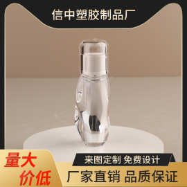 电镀瓶身异形透明浅米色多盖唇釉管塑料化妆品彩妆管厂家批发包材