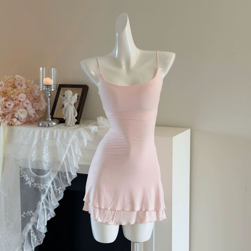 Nicelaisiii Ballet Aesthetic: Padded, alluring, and figure-flattering camisole nightgown, sexy sleepwear, 2026 new collection Nicelaisiii Ballet Aesthetic: Padded, alluring, and figure-flattering camisole nightgown, sexy sleepwear, 2026 new collection