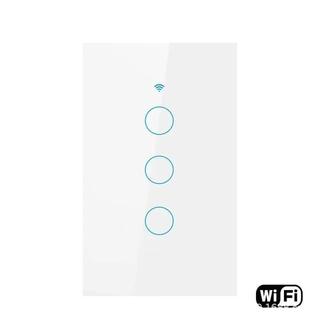 Interruptor Inteligente Táctil Estándar EE.UU. 120 WiFi RF433 de Latón y ABS con Control por App image 9