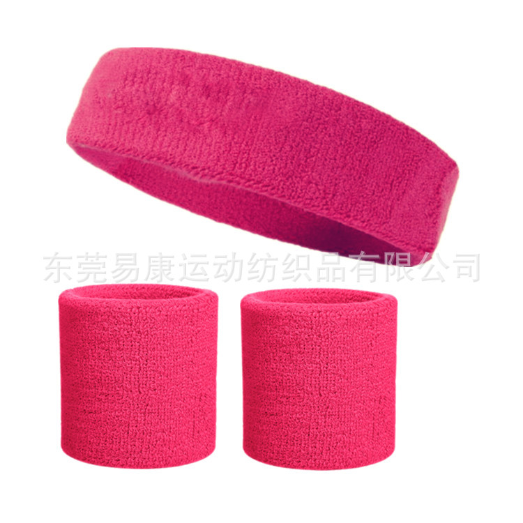 玫红色1头带+2护腕