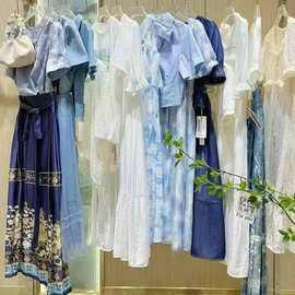 25夏BernShaw 奔想新中式国风连衣裙上衣裤裙石井尾货批发专柜货