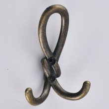 跨境挂衣钩锌合金玄关衣帽钩浴室厨房单钩复古简约挂钩墙壁钩双钩