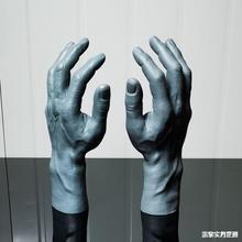 男手模特道具工业劳保手套展示手模PVC男手 运动赛车手套模特