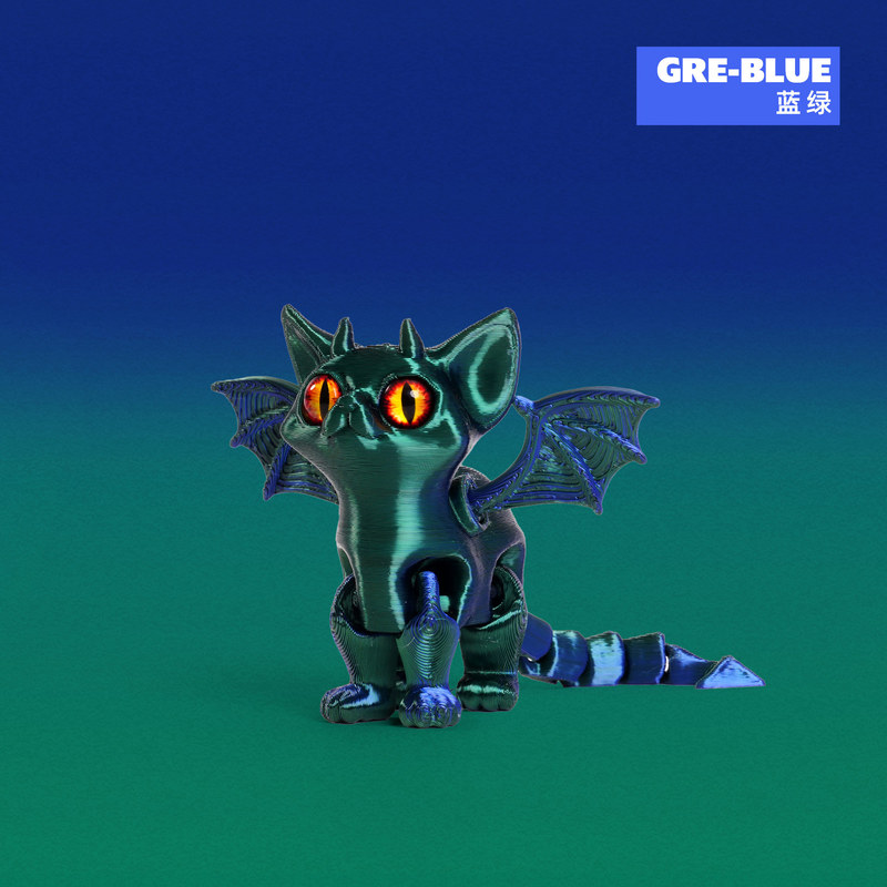 ハロウィン 3D プリントクロスボーダーホットスタイル天使悪魔猫子供のかわいいペットのおもちゃデスクトップ装飾品可動関節|undefined