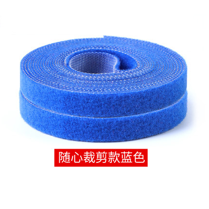 Velcro cable tie nylon auto-adhesivo gancho lana mismo cuerpo de datos Cable de gestión de cable Dispositivo de unión de la planta de Velcro espalda con espalda cinturón de unión