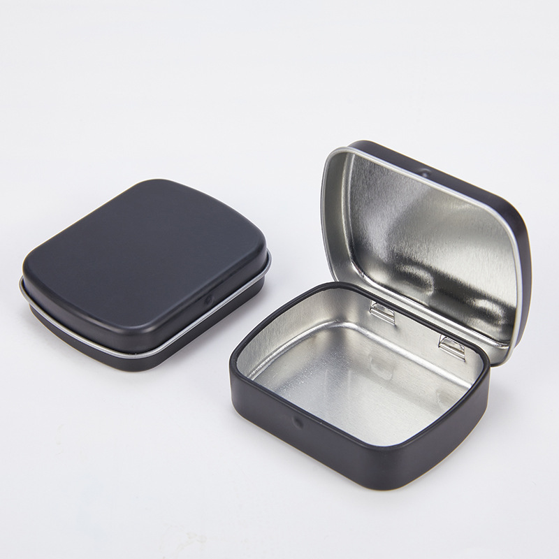 En stock Mini caja de hierro caja de caramelo comprimido menta masticar hierro puede píldora tableta Flip caja de metal caja de almacenamiento