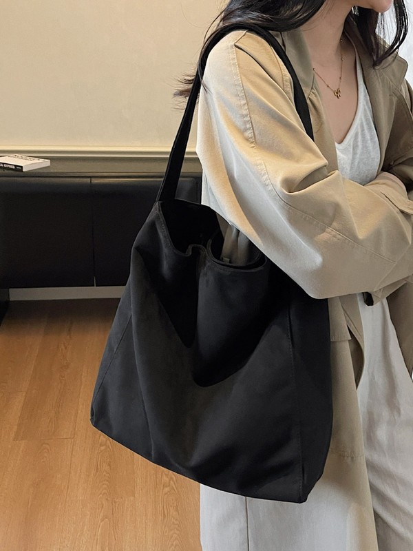 跨境外贸时尚包包斜挎包女简约大容量单肩水桶包百搭通勤腋下包|undefined