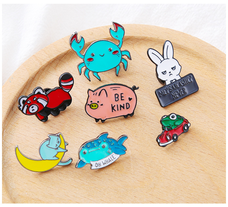 Cute Animal Alloy Enamel Unisex Brooches display picture 2