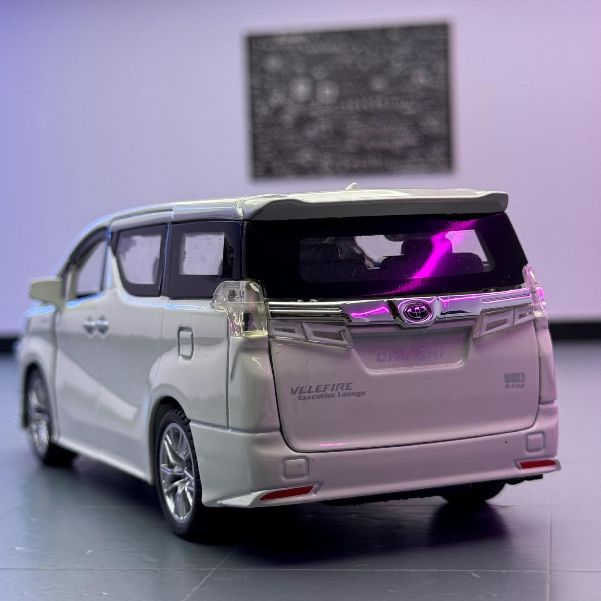 Modelo de coche de aleación 1:32 Toyota Wilfa Vehículo comercial Echo de luz y sonido de juguete Modelo de efecto de sonido de coche