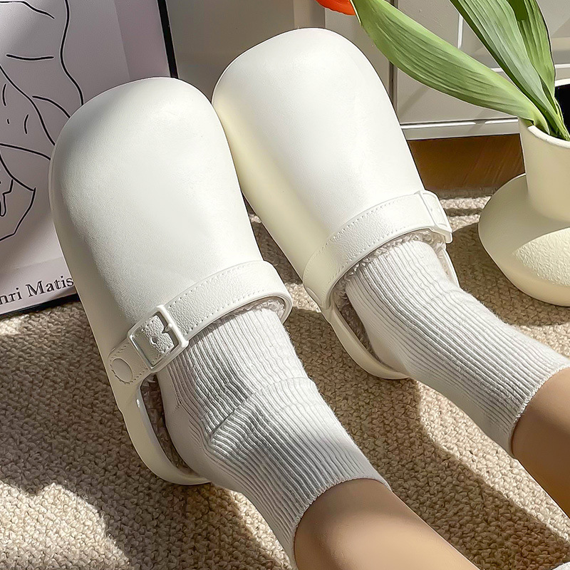 Birkenstock katoenen pantoffels voor dames herfst en winter 2026 nieuwe dikke zolen waterdicht en warm plus fluwelen antislip schoenen voor binnenshuis