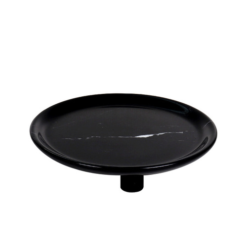 European Natural Marble Round Fruit Bowl Household Hotel Villa Living Room Coffee Table Dry Fruit Snack Plate Wholesale