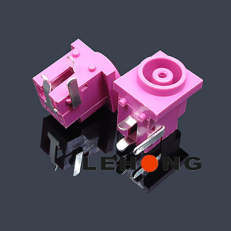 DC-7014-038粉红色7.0*1.45/耐高温环保/DC电源插座/直流DC插座