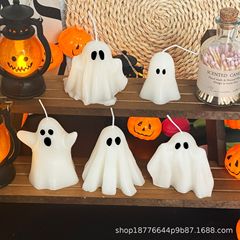 ハロウィーン幽霊ゴーストスタイリングキャンドルクロスボーダー祭りパーティーパーティー雰囲気感装飾キャンドルハロウィーンギフト