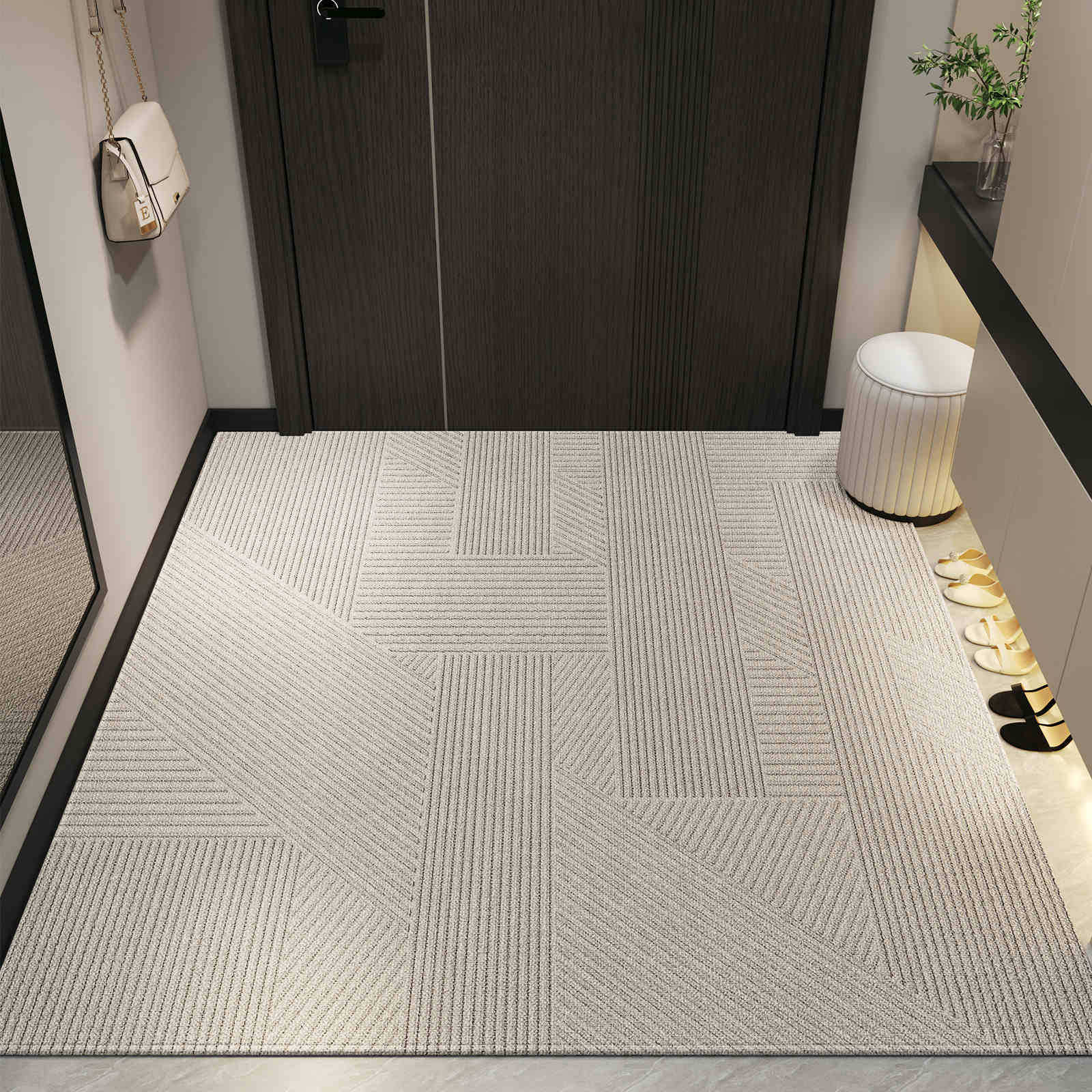 Alfombra de puerta de entrada 2024 nueva alfombra de puerta de entrada de alto nivel antideslizante alfombra de puerta exterior alfombra de puerta