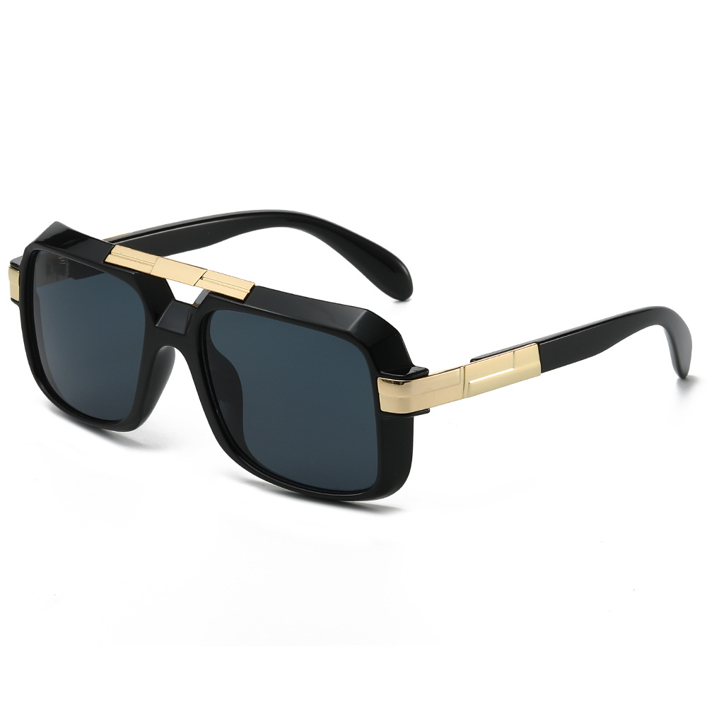 Modische Unisex-Sonnenbrille im Retro-Stil mit quadratischem Design, europäischem und amerikanischem Touch und UV-Schutz_voghion.com