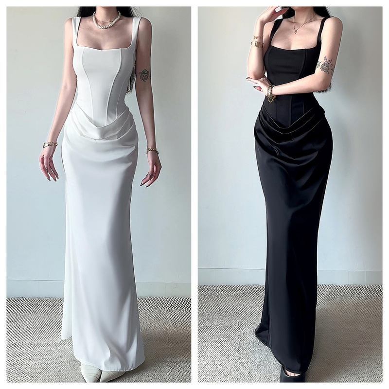 Nssf Self-Made European and American Foreign Trade Women's New Wholesale Dress, Sexy Backless Strapless Bodycon Long Dress Nssf Self-Made European and American Foreign Trade Women's New Wholesale Dress, Sexy Backless Strapless Bodycon Long Dress